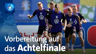 Vor EMAchtelfinale Wie steht es um die deutsche Nationalmannschaft [upl. by Nikolai774]