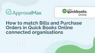 How to match Bills and Purchase Orders in Quick Books Online connected organisations [upl. by Zelde]