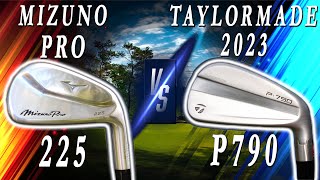 Mizuno PRO 225 vs Taylormade 2023 P790 Irons LOOKS and FEEL Review [upl. by Asreht]