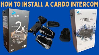 How to install a Cardo Intercom  Packtalk Bold FreecomX Spirit or Spirit HD  T7Adventures [upl. by Jenette]