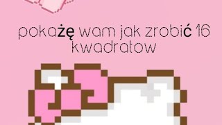 pokażę wam jak zrobić 16 kwadratów na jednej kartce [upl. by Lymann]