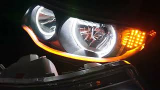 純正改 オープニング シーケンシャル タントカスタム L375 L375S HID ヘッドライト ブラックアウト イカリング ヤフオク出品 [upl. by Cirnek]