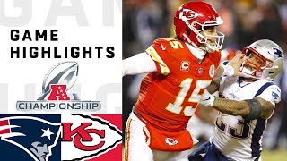 Patriots vs Chiefs AFC Championship Highlights  NFL 2018 Playoffs [upl. by Ynattir122]