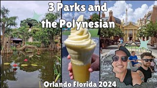 Walt Disney World Vlog  Day 15  3 Parks 1 Day  Tianas  Polynesian Resort  World Showcase [upl. by Serdna808]