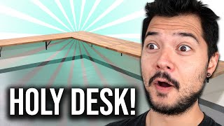 BUILDING A MASSIVE FLOATING DESK 5 desks combined PART 1 [upl. by Tearle]