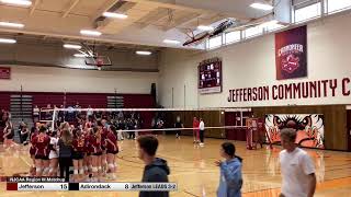 Volleyball Jefferson Cannoneers vs Adirondack Timberwolves [upl. by Amada]