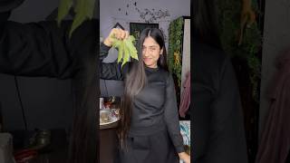 Hoodie hack using leaves😱viral hack challengeyoutubeshorts shortsdiyhandmadehacknewfestival [upl. by Selestina358]