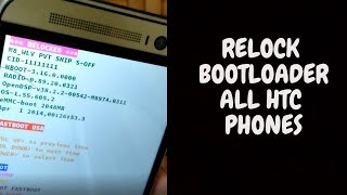 Relock bootloader of any HTC device [upl. by Yllut31]