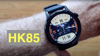 LEMFO HK85 AMOLED Alwayson 143” 466466 BT Call IP68 Waterproof Dress Smartwatch Unbox amp 1st Look [upl. by Elylrac]