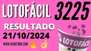 🍀 Resultado Lotofácil 3225 [upl. by Bixby]