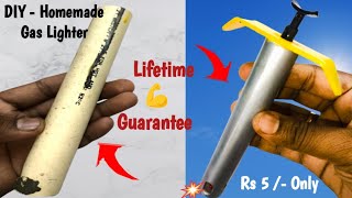 DIY Gas lighter making at home  Lighter Easy making  Gas lighter 100 working life time [upl. by Corell]