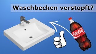 Waschbecken verstopft  Was tun Eine PET Flasche hilft [upl. by Dave628]