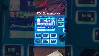 FX4CR attenuation function hamradio qrp morsecode radio [upl. by Iatnwahs]