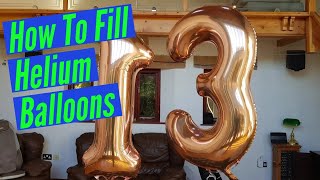 How To Fill Helium Party Balloons [upl. by Oster]