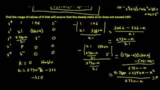 Steady State Errors Part 3  An Example [upl. by Yehsa]