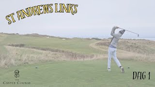 VI SPELAR LINKSGOLF I ST ANDREWS SKOTTLAND CASTLE COURSE [upl. by Jed]