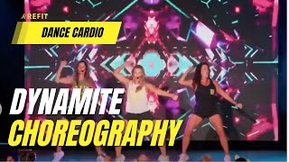 Dance Fitness Choreography  quotDynamite  Mixin Marc Remixquot by Taio Cruz  athome cardio concert [upl. by Aires]