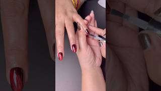 Magnetic 🧲 Cat Eye Gel X Nails at Home 🏡 shorts nails nailextension gelxnails gelnails [upl. by Nnairam]