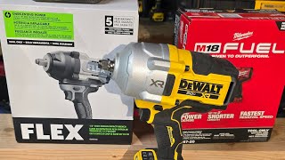 High Torque Impact Wrench Whos going to win Milwaukee FLEX DeWalt Im building the next test [upl. by Araic]