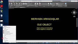 AUTOCAD JPEG KAYBOLDU GÖRÜNMÜYOR SORUNU OLE OBJECT KOMUTU TÜRKÇE ANLATIMLI [upl. by Karry610]