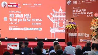 NhanDanTV Lễ trao giải thưởng Bùi Xuân Phái  Vì tình yêu Hà Nội 2024 [upl. by Ynottirb]