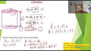 Geometria espacial Cilindro [upl. by Remmus221]