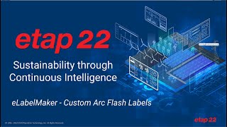 How to Create amp Customize AC  DC Arc Flash Labels with ETAP software [upl. by Adlin]