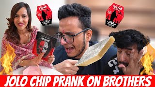 JOLO CHIP PRANK on BROTHERS on Rakhi🤮😳 They CRIED [upl. by Cathie]