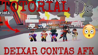 COMO DEIXAR VARIAS CONTAS AFK NO ARM WRESTLING SIMULATOR [upl. by Link789]