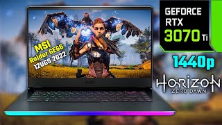 RTX 3070 Ti  MSI Raider GE66 2022  Horizon Zero Dawn  1440p Benchmarks [upl. by Birgitta]