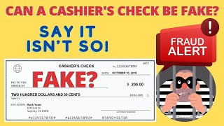 Can Someone Fake a Cashiers Check [upl. by Leeda]