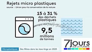 7 jours sur la planète  Microplastiques  les déchets du linge [upl. by Nivahb]