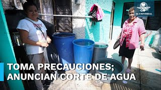 ¡Junta tus cubetas Anuncian corte de agua para la Zona Metropolitana del Valle de México [upl. by Ssyla]