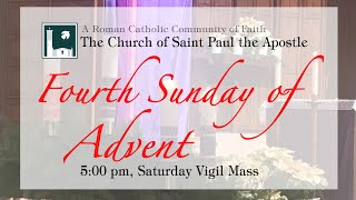 December 19 2020Saturday 500 pm Vigil Mass Live from Saint Paul the Apostle Catholic Community [upl. by Batish]