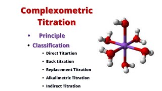 COMPLEXOMETRIC TITRATIONSTITRATIONSPHARMACEUTICAL ANALYSISB PHARM [upl. by Zerat233]