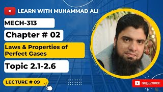 Lecture 09Perfect Gases  Applied ThermodynamicsMECH313 DAE Mechanical Technology [upl. by Oriel813]
