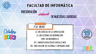 Facultad de Informática  UNCo [upl. by Nnaarat]