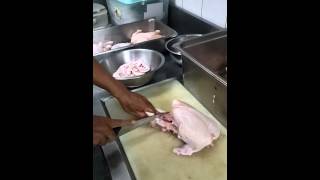 How to debone a chicken in less than 1 minute [upl. by Bergwall832]