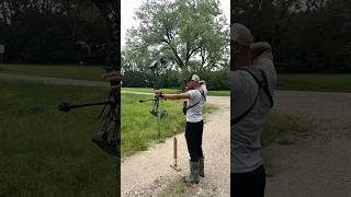 Target shooting with the Bowtech Revolt XL bowtech archery bowhunting deerhunting subscribe [upl. by Radbourne]