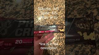 The Protein Crispy a BSN Protein Crisp Chocolate Crunch Bar Review [upl. by Ahsoet]