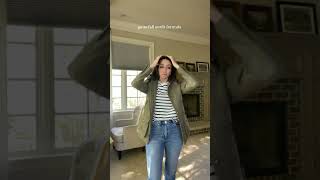 My favorite way to dress for fall Jeanstrousers  topsweater  statement jacket Jeans Jeans [upl. by Aliac]