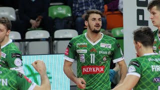 TJ DeFalco serves up three aces in a set Polish Plusliga 2122 [upl. by Oreste]