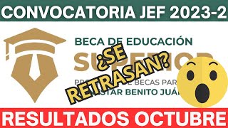 RESULTADOS ¿SE RETRASAN Beca Jóvenes Escribiendo el Futuro 20232 Octubre [upl. by Gathers]