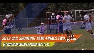 2013 Vail Shootout Mens Elite SemiFinal Two  2013 Laxcom Lacrosse Highlights [upl. by Eelnayr]