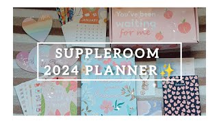 SUPPLEROOM 2024 PLANNER✨  Unboxing  Flip through  Dated Planner  2024 Planner India [upl. by Samira]