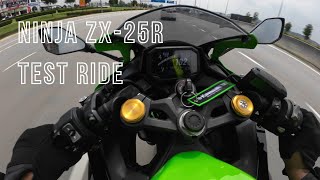 Test Ride Ninja ZX25R Kawasaki Puncak Alam [upl. by Sitarski]