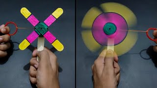 How to make a hand from popsicle sticks  Hand Fan  Uzi Crafts [upl. by Riki]