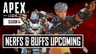 Incoming Nerfs amp Buffs Changes For Apex Season 14 [upl. by Aible]