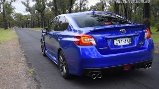 2016 Subaru WRX 0100kmh amp engine sound manual vs CVT auto [upl. by Dace874]