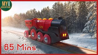 Toy Trains Galore BRIO Mighty Red Action Locomotive [upl. by Ellenet857]